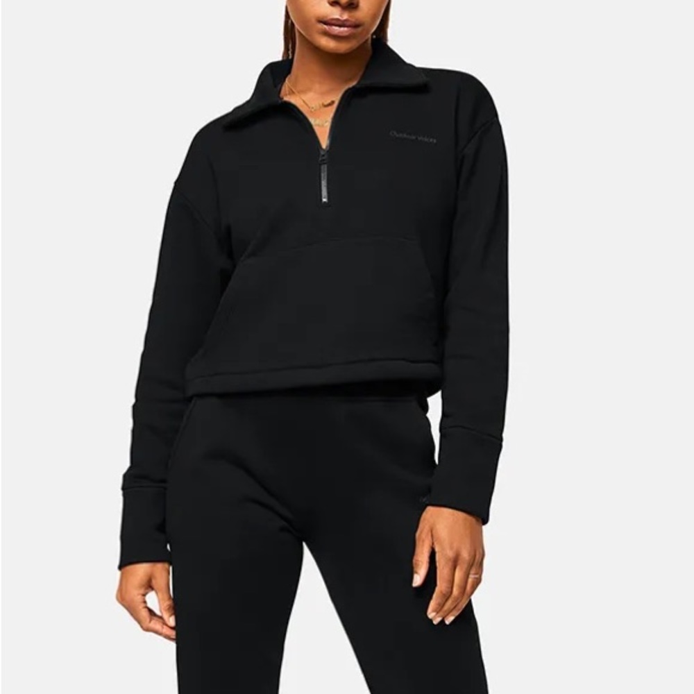 Outdoor Voices Cotton Terry 1/2 Zip Sweatshirt Size S